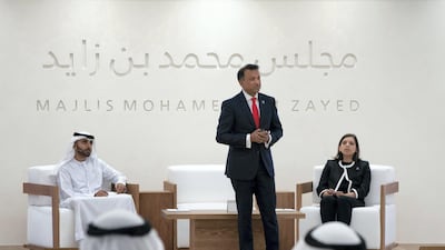 Professor Bobby Gaspar, professor of paediatrics and immunology at Great Ormond Street Hospital, delivered a lecture on the advancements in children's medical care at the Mohamed bin Zayed Majilis in Abu Dhabi. Ministry of Presidential Affairs
