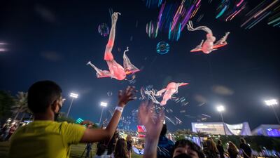 The Lumineoles are part of the popular outdoor night-time festival, Kaleidoscope. Victor Besa / The National
