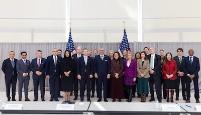 Delegates at the Sudan donor conference at the US Institute for Peace in Washington. Photo: UAE Embassy in the US