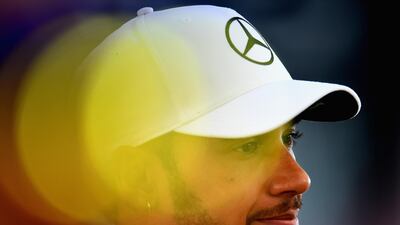 Lewis Hamilton is enjoying the warm weather. Getty Images