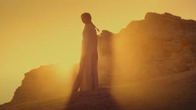 Zendaya appears to be in Jordan's Wadi Rum in this scene from the newly released 'Dune' trailer. YouTube