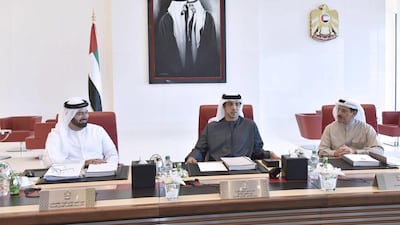 Sheikh Mansour bin Zayed, Deputy Prime Minister, Minister of Presidential Affairs and Chairman of the Abu Dhabi Fund for Development, ADFD, chairs the board of directors’ meeting. Wam