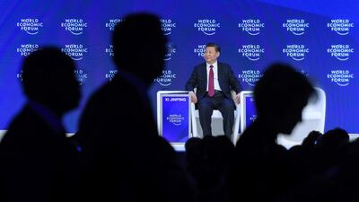 Xi Jinping, China’s president, emerged as an unlikely champion of globalism at the World Economic Forum in Davos. Fabrice Coffrini / AFP