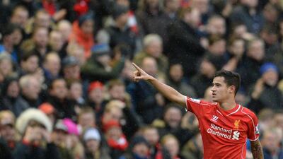 Midfield: Philippe Coutinho (Liverpool). Oli Scarff / AFP
