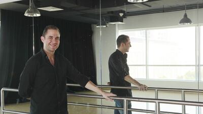 James Castro, a former professional golfer, changed careers and now works in dance. Jeffrey E Biteng / The National