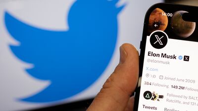 Elon Musk's decision to replace Twitter's famous blue bird logo with X has significantly dented its brand value. Getty Images