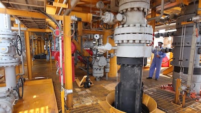 The Bukha A Oman oil field in Oman, which is operated by DNO, in which RAK Petroleum owns a stake. Pawan Singh / The National