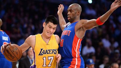Jeremy Lin had become a free agent since leaving the Lakers but will join Charlotte. Robyn Beck / AFP