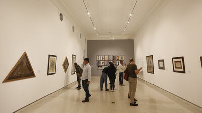 Replicas of ornamental archaeological pieces and ancient calligraphy make up the exhibition