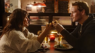 Priyanka Chopra and Sam Heughan star in Love Again. Photo: Sony Pictures Entertainment