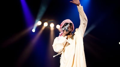 American hip-hop artist Snoop Dogg performs at Yas Arena in Abu Dhabi on Friday May 6, 2011. Andrew Henderson / The National