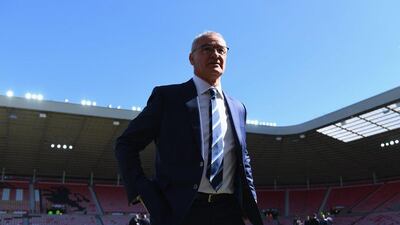 Claudio Ranieri manager of Leicester City walks on the pitch prior to the Premier League match between Sunderland and Leicester City at the Stadium of Light on April 10, 2016 in Sunderland, England. (Photo by Shaun Botterill/Getty Images)