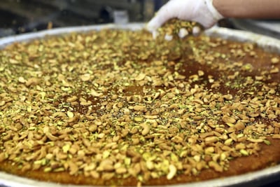 Knafeh, a popular Levant Arabic sweet Salah Malkawi for The National