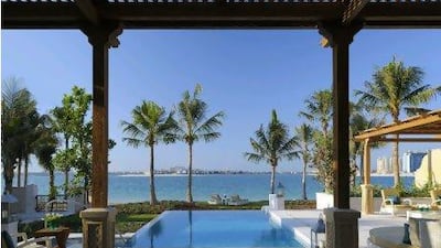 The Villa Pool of One&Only The Palm in Dubai.