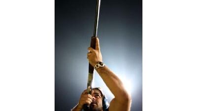 Skeet shooting at the Palm Sports Resort's range in Al Ain. Sammy Dallal / The National