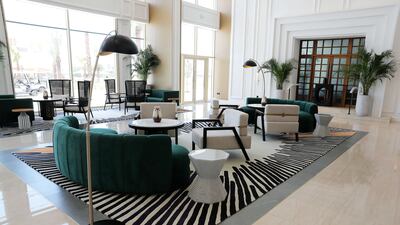 The five-star resort is nestled in Al Hamra Village