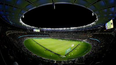 A general view of play at the Optus Stadium. Getty Images