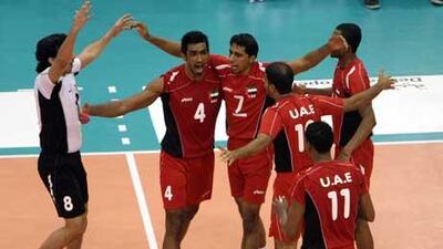 The UAE won the first set against Iran before going down 25-21, 18-25, 13-25, 16-25.