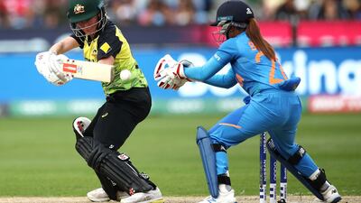 Meg Lanning batting for Australia. Getty