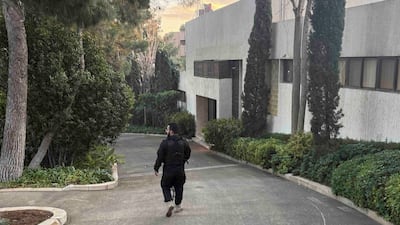 The Muhajreen presidential palace has a gym and sauna in a separate building and barracks for 300 soldiers