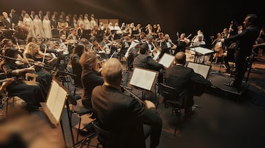 The piece was released on Wednesday alongside a video of the UAE National Orchestra and choir performing the work