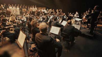 The UAE National Orchestra released a piece dedicated to those defending the country during conflict. Photo: UAE National Orchestra