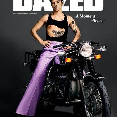 A 'Dazed' cover by Ib Kamara, featuring Harry Styles. Photo: Ib Kamara/Instagram