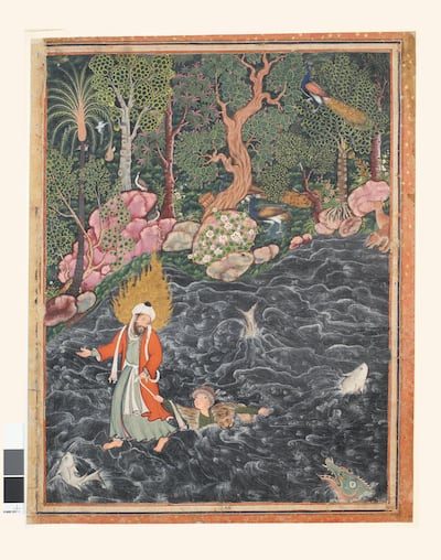 The Hamzanama on display. Courtesy of the British Museum