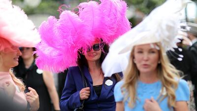 Racegoers during ladies day. Reuters