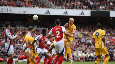 Dutch defender made some important interceptions but needed rescuing by Verbruggen after being out-paced by Havertz. Headed corner wide of target late on. Getty Images