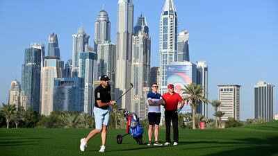 Sergio Garcia of Spain in action during the pro-am event on Wednesday ahead of the Omega Dubai Desert Classic. Getty
