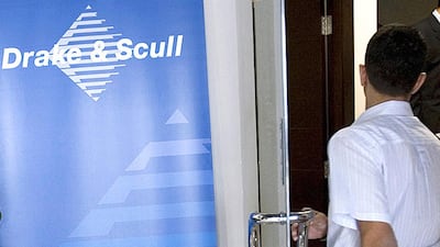 Like other construction firms in the region, the Drake & Scull has been hit hard by tough competition in the sector and an economic slowdown caused by low oil prices. Rich-Joseph Facun / The National