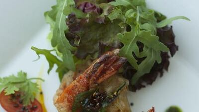 Pepper prawns from Ananta. Courtesy Ananta