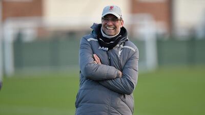 epa05178819 Liverpool's manager Jurgen Klopp leads a training session at Melwood training facility in Liverpool, Britain, 24 February 2016. Liverpool FC play FC Augsburg at Anfield on the 25 February 2016 in an UEFA Europa League round of 32 match. EPA/PETER POWELL .
