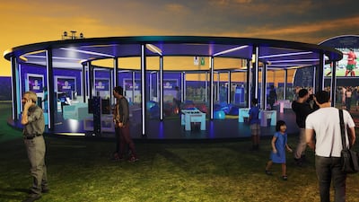 Fans in Abu Dhabi can watch the World Cup at the fanzone on Yas Links. Photo: Department of Culture and Tourism