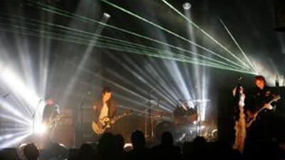 The Manic Street Preachers, shown here in 1998, released their first album, Generation Terrorists, in 1992 with the hopes that they would sell one million copies.