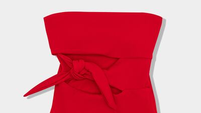 Aerie ribbed strapless swimsuit, Dh182 (on sale), American Eagle. Photo: American Eagle