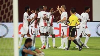 Al Wahda have had a winning run in recent times which included a 6-1 victory over the promoted Al Shaab in the Etisalat Cup. Ravindranath K / The National