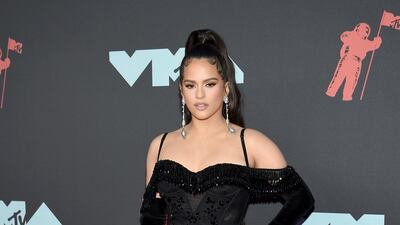 Rosalia arrives at the MTV Video Music Awards on Monday, August 26. AP