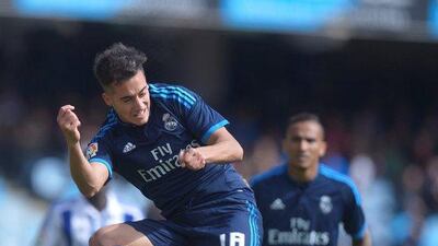 Real Madrid’s Lucas Vazquez in action against Real Sociedad. REUTERS/Vincent West