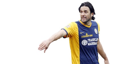 Luca Toni has been in lethal form for Hellas Verona. Felice Calabro / AP Photo