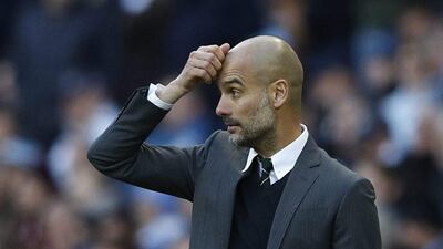 Manchester City manager Pep Guardiola reacts during the match against Southampton. Phil Noble / Reuters / October 23, 2016