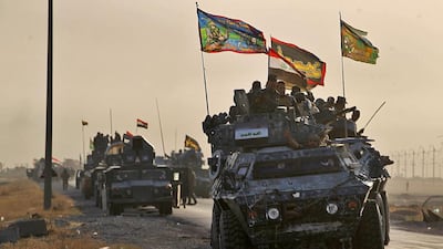 Prime minister Haider Al Abadi announced on Monday that the long-awaited operation to recapture Mosul was in progress. Ahmad Al-Rubaye / AFP