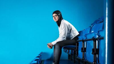Nike, figure skater Zahra Lari model wears Nike's new hijab for Muslim female athletes. The pull-on hijab is made of light, stretchy fabric that includes tiny holes for breathability and an elongated back so it will not come untucked. It will come in three colors: black, vast grey and obsidian. Beaverton-based Nike says the hijab will be available for sale next year. Nike via AP