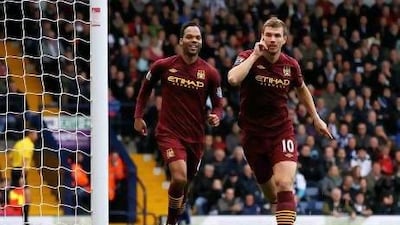 Edin Dzeko, who netted the winner against West Brom last weekend, has scored five goals so far this season, equalling the combined haul of Sergio Aguero, Mario Balotelli and Carlos Tevez. Matthew Lewis / Getty Images