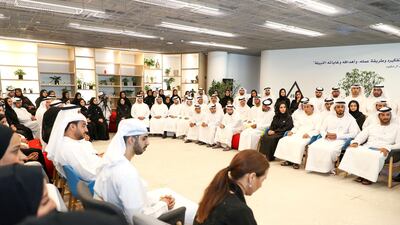 Sheikh Mohammed bin Rashid chaired today at his office in Emirates Towers the annual brainstorming session with his team. The meeting agenda detailed new ideas and future plans. Dubai Media Office / Wam