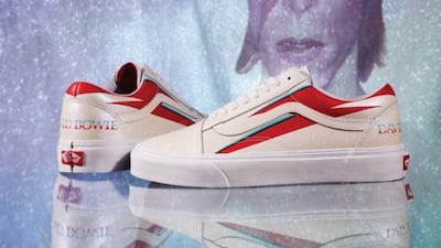 The Vans X David Bowie collection has just landed at select stores. Courtesy VANS