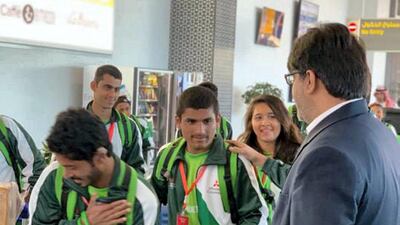 The Pakistani delegation. Courtsey: Special Olympics World Games Abu Dhabi 2019 via Twitter