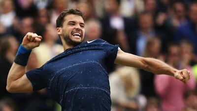 The promising Grigor Dimitrov is desperate to shake off the moniker ‘Baby Fed’. Matthew Stockman / Getty Images
