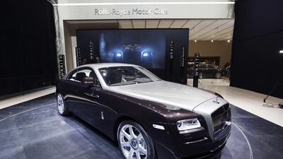 A Rolls-Royce Wraith automobile at the Geneva Motor Show last year. Chris Ratcliffe/Bloomberg
